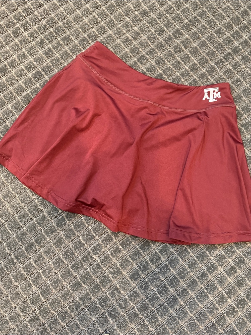 Texas A&M Maroon Circle Skirt with Logo Waistband